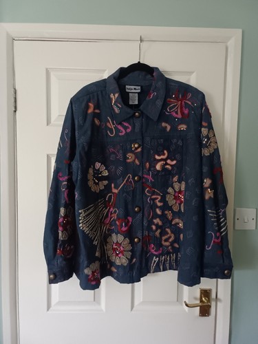 Indigo moon denium jacket 2xl - indigo,