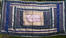 Vintage Indian Tab Top Door Curtain / Throw