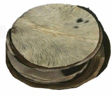 Goat Skin Hair Djembe Drum Head Irish Bodhran Skins 22" Shaman Drum Lot Of 10Pcs