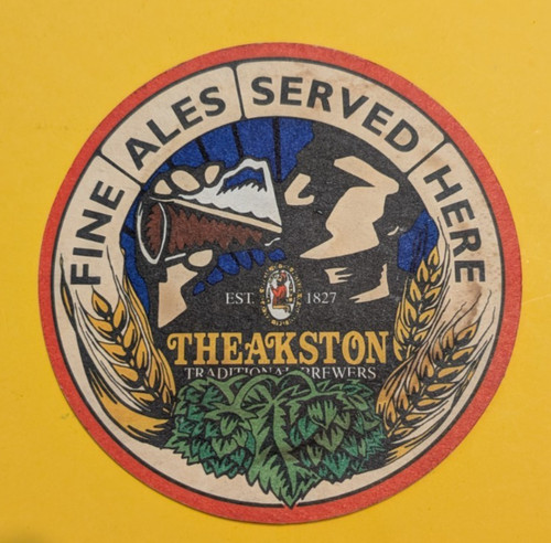 Beer mat theakston - -,