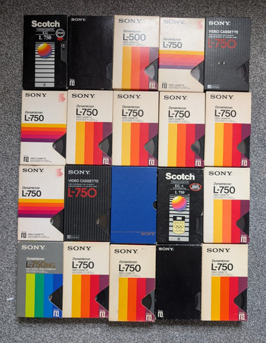 Lot betamax video tapes - lot,