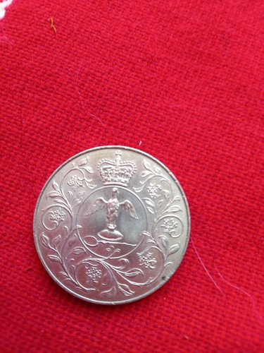1977 25p coin - 25p(crown), silver