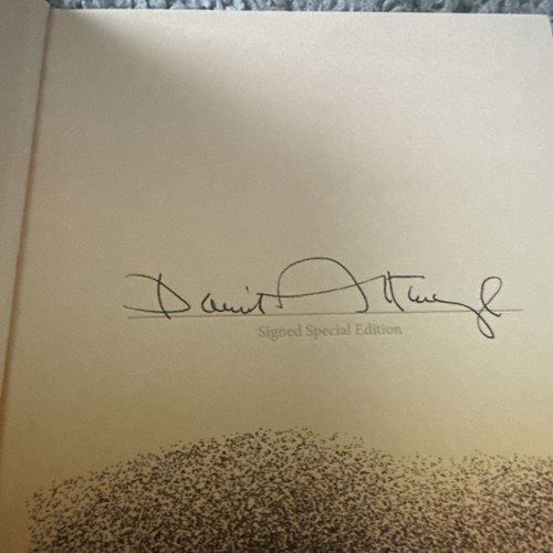 Signed david attenborough - david,