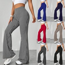 Womens houndstooth flared - houndstooth,