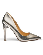 Dune Silver High Court Shoes Slip On Pumps Party Evening Prom Occasion Size 3 36