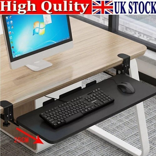 Keyboard tray under desk - keyboard,
