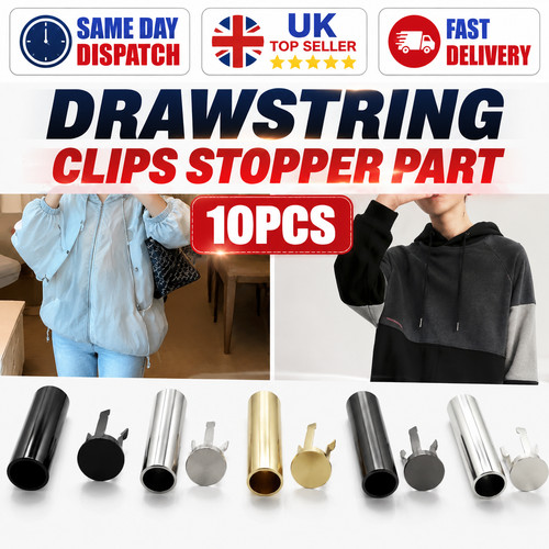 10pcs drawstring clips stopper - drawstring,