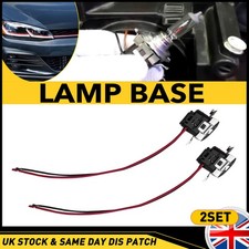 4PCS Car Light Bulb Base Holder Socket Wire Adapter Halogen Lamp Connector-H7