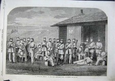 Original Old Antique Print