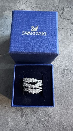 Swarovski twist ring rhodium - twist,