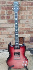 Epiphone inspired by Gibson SG Modern Figured Electric Guitar Trans Red