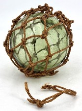 Old Glass Fishing Float - Hand