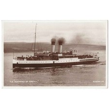 TS DUCHESS OF ARGYLL Clyde Steamer Postcard, Unused
