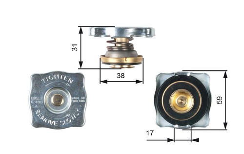 Gates rc130 cap - gates, for