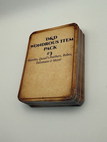 Wondrous item cards - wondrous, pack