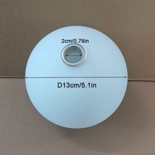 White Globe G9 Glass Shade Replacement with Thread for G9 Lamp Screw Cover