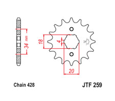 JT SPROCKET 16 TRANSMISSION