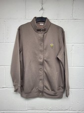 Damart Taupe Leisure Cardigan Button Up. Size 14-16. New. PD