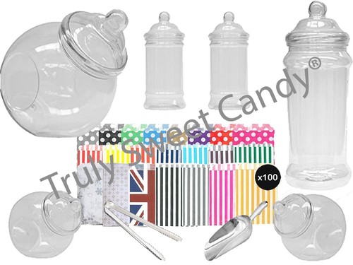 Plastic sweet jars - sweet, styles