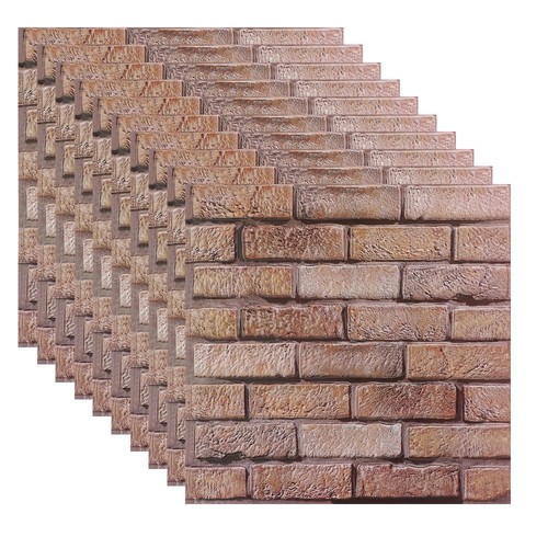 Stone brick effect pvc - effect, plastic