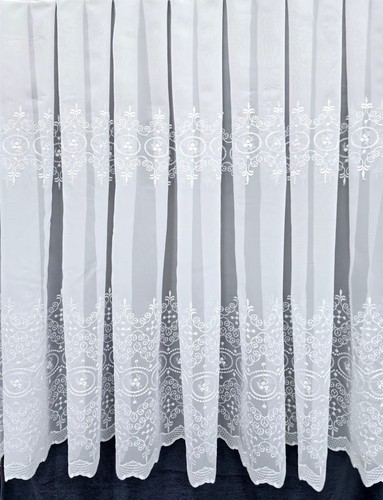 Embroidered sheer voile - sheer,