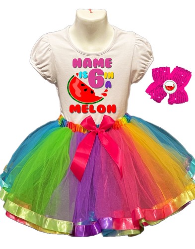 Melon dress 6th birthday - melon, party