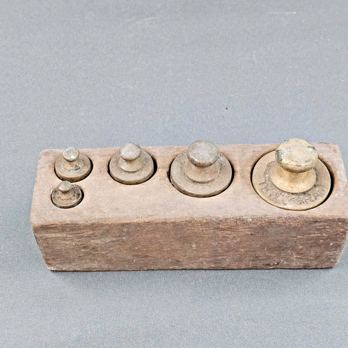 Old weights apothecary - weights,