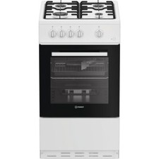 Indesit I5G1KMW Gas Cooker with Gas Hob 50cm Free Standing White A/A New