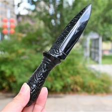 8" Natural obsidian knife (not