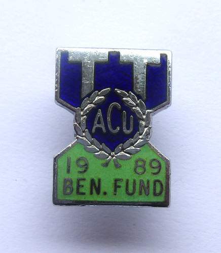 1989 acu isle man - acu, badge