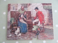VINTAGE WOODEN JIGSAW PUZZLE IN A TUCK'S ZAG-ZAW BOX - INCOMPLETE