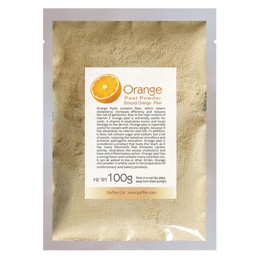 Orange peel powder - peel, citrus