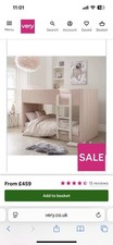Panelled Velvet Bunk Pink Stylish and Space-Saving Kids Bedroom Furniture