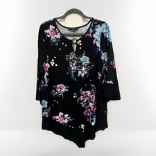 Ladies George Black Floral