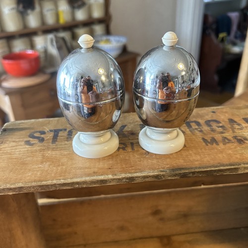 Vintage pair chrome - chrome, bakelite