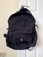 Polo Ralph Lauren Canvas Backpack Black FAB 