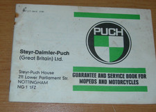 RARE PUCH (MAXI) GUARANTEE & SERVICE RECORD - LOOK!