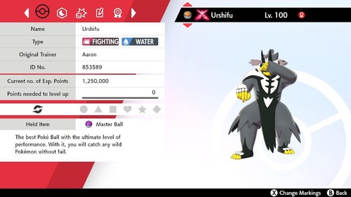 Urshifu for - (3iv+hypertrained),