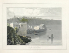 Pembrokeshire Tenby by William Daniell 1810 original aquatint