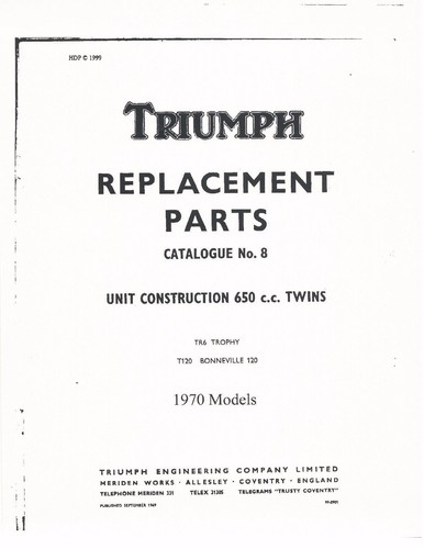 Triumph parts manual - triumph,