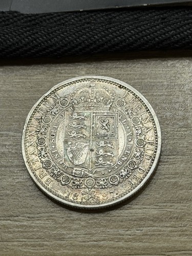 Victoria halfcrown 1887 - halfcrown,,