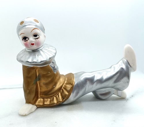 Vintage pierrot clown figurine - pierrot,
