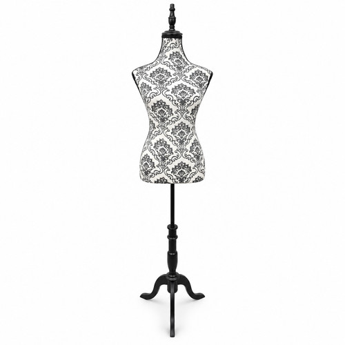 Black floral female mannequin - floral,