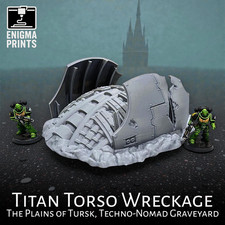 Titan Torso Wreckage - 28mm 3d