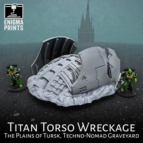 Titan torso wreckage - titan,