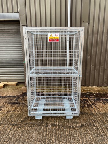 Galvanised gas cylinder cage - galvanised,