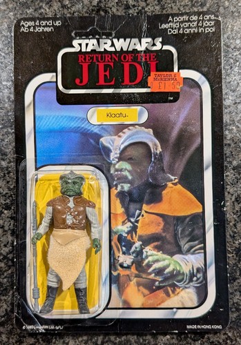 Vintage star wars klaatu - star,