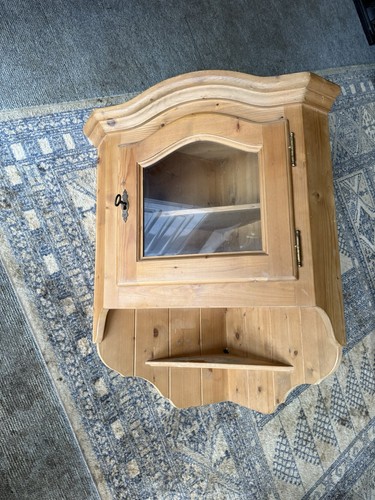 Pine corner cabinet - pine,