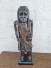 Carved wood American Indian Chief figure