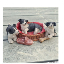 Border Collie Ceramic Figurine